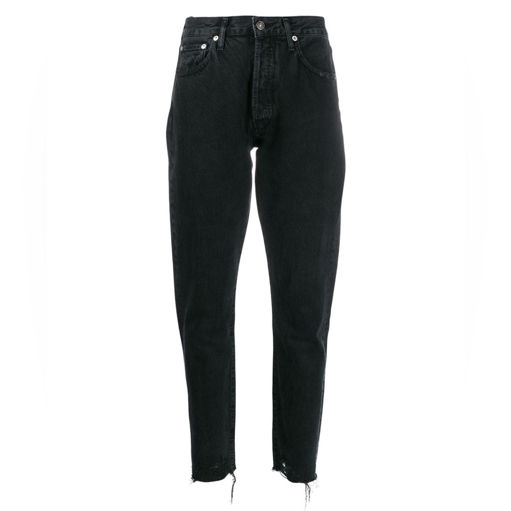 AGOLDE Black Jamie Straight Organic Cotton Jeans Ankle Length Women Size 26